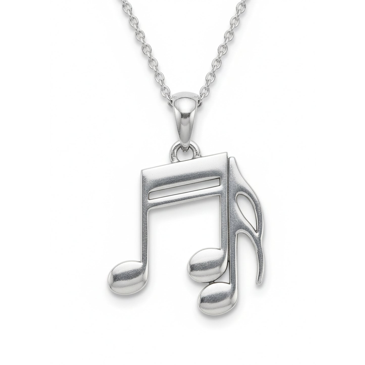 Double Music Note Symbol Pendant