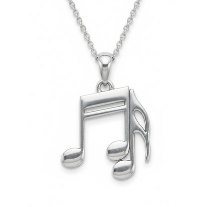 Double Music Note Symbol Pendant