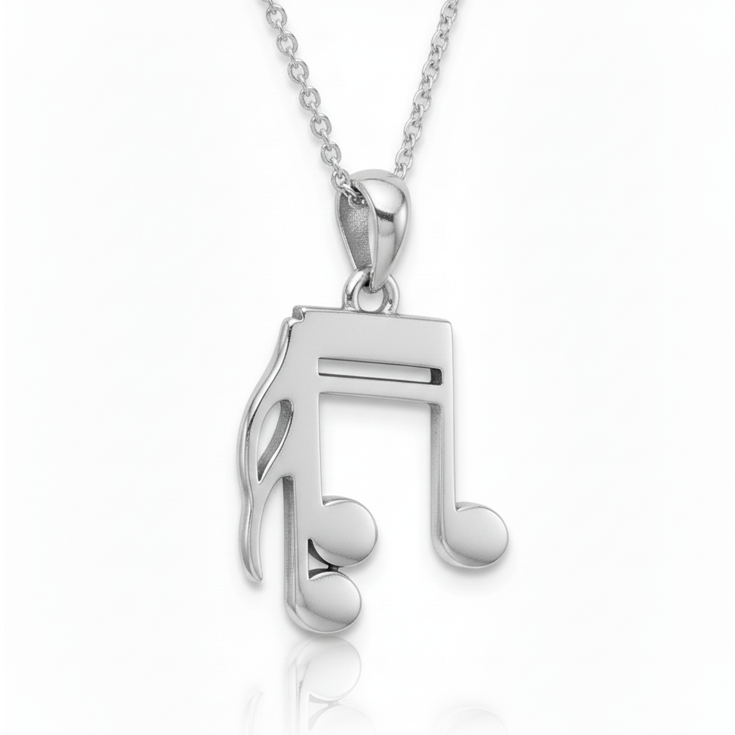 Double Music Note Symbol Pendant
