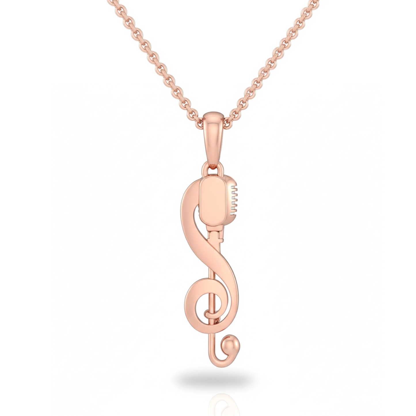 Treble Clef & Microphone Pendant