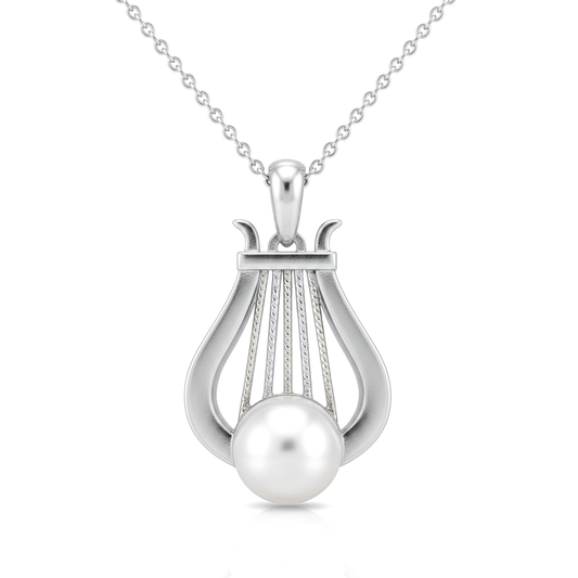 Classical Lyre Music Symbol Pendant