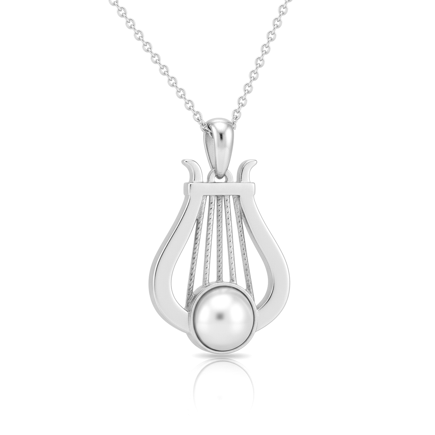 Classical Lyre Music Symbol Pendant