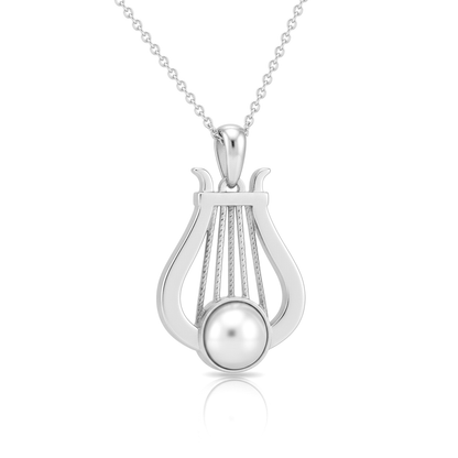 Classical Lyre Music Symbol Pendant