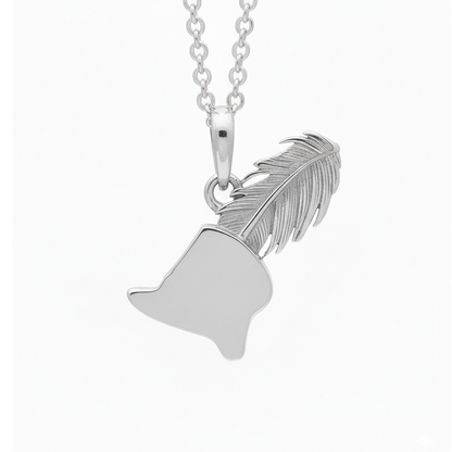 Top Hat and Feather Pendant - Music Lover
