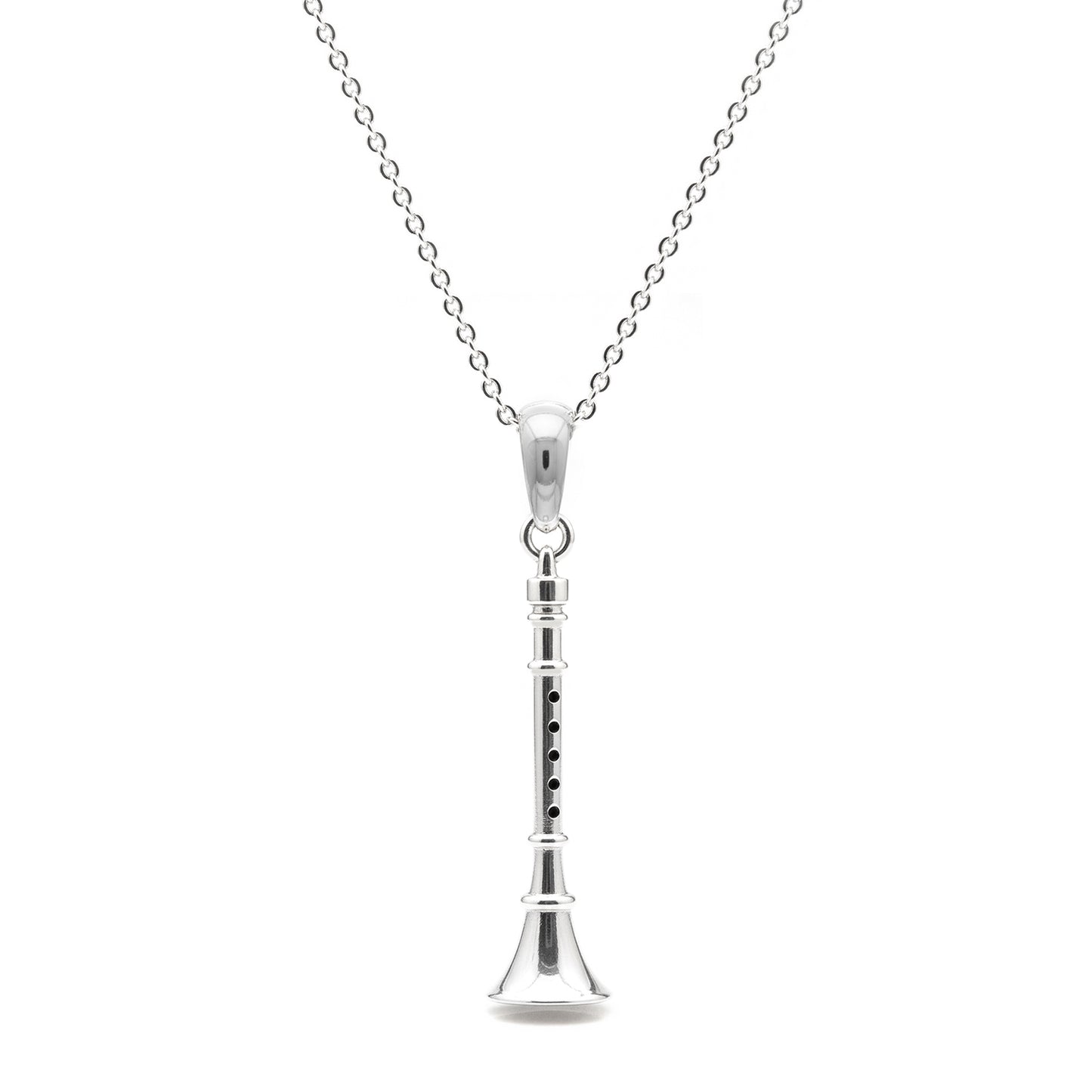 Ebony Melody Clarinet Pendant - Music Lover