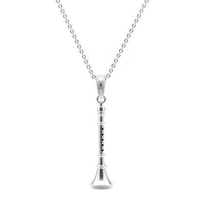 Ebony Melody Clarinet Pendant - Music Lover