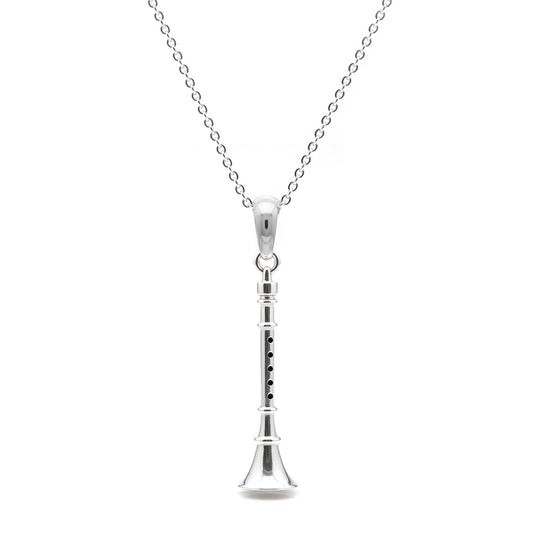 Ebony Melody Clarinet Pendant - Music Lover