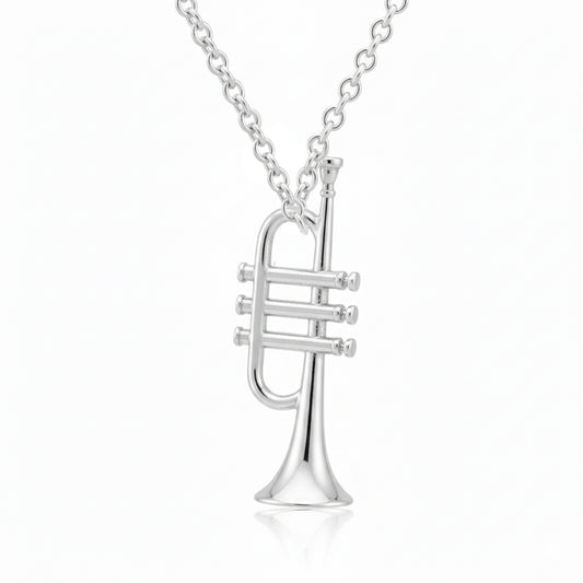 Trumpet Instrument Pendant - Music Lover