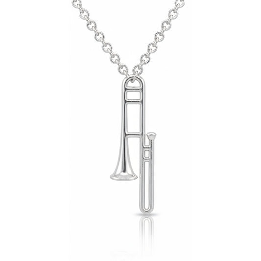 Music Instrument Trombone Pendant - Music Lover