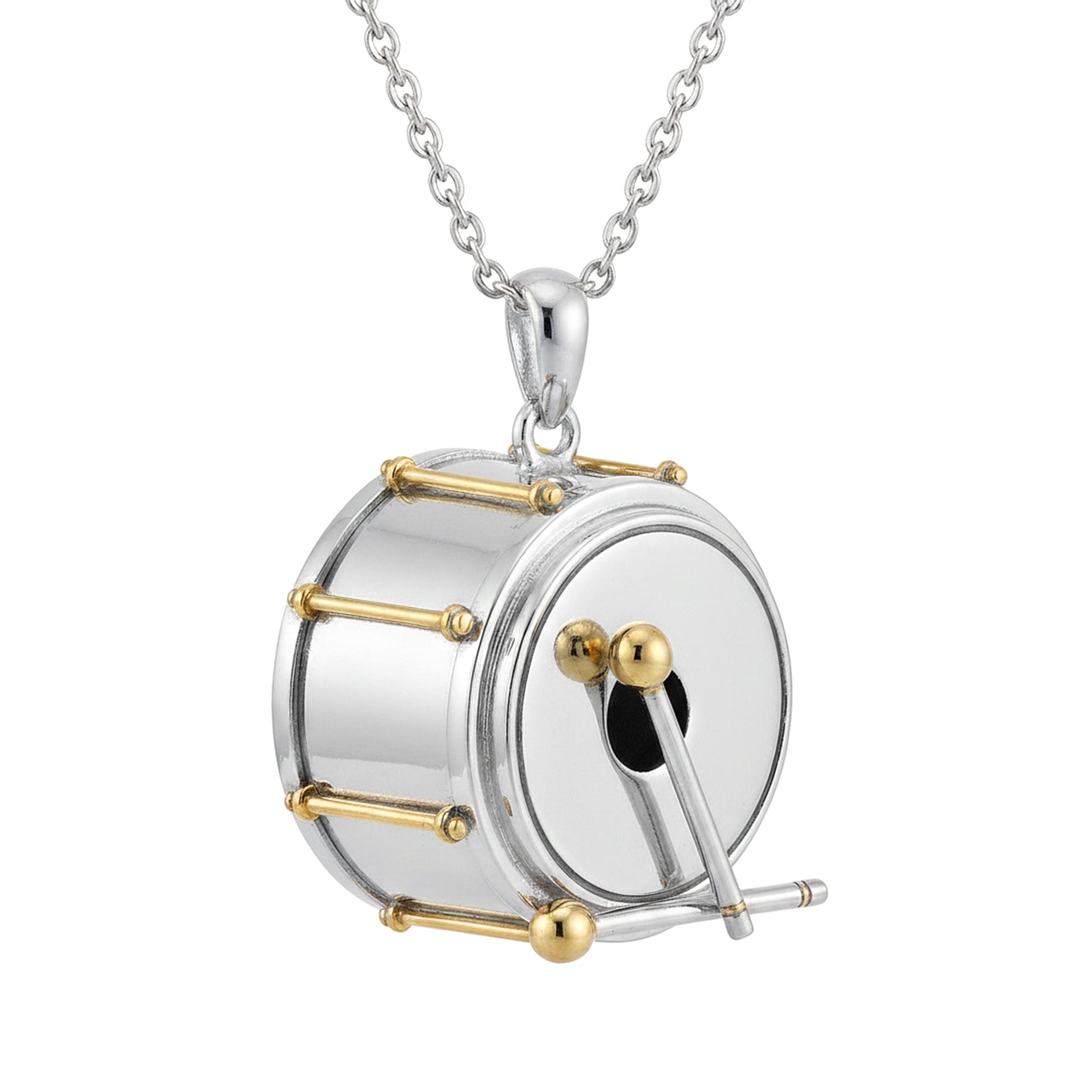 Bass Drum with Mallet Pendant - Music Lovers