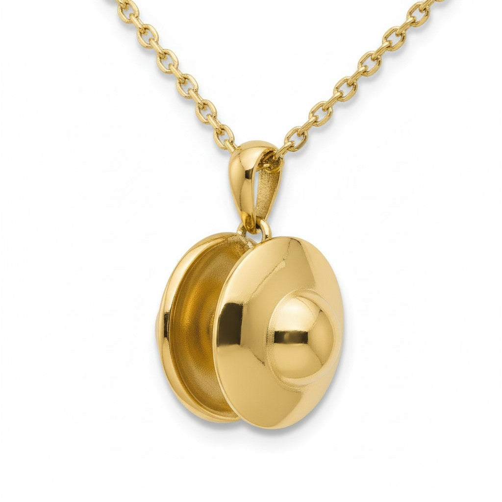 Harmonious Cymbals Pendant With Yellow Gold Plated: Music Lovers