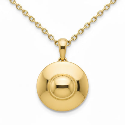 Harmonious Cymbals Pendant With Yellow Gold Plated: Music Lovers