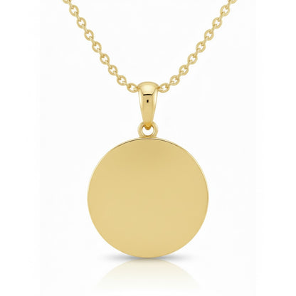 Softball Ball Pendant with Red Stitch Enamel – Gold Plated Finish