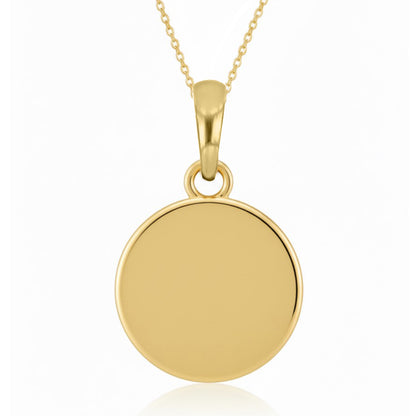 Softball Ball Enamel With Yellow Gold Plated Pendant