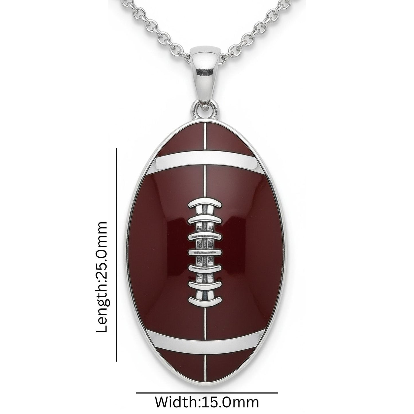 Classic Football Pendant with Enamel