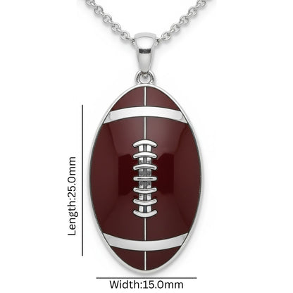 Classic Football Pendant with Enamel