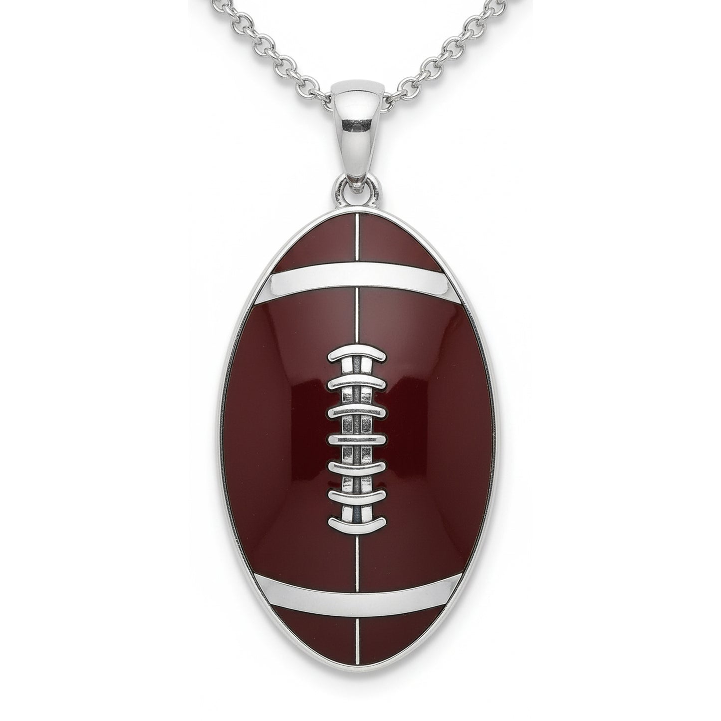Classic Football Pendant with Enamel