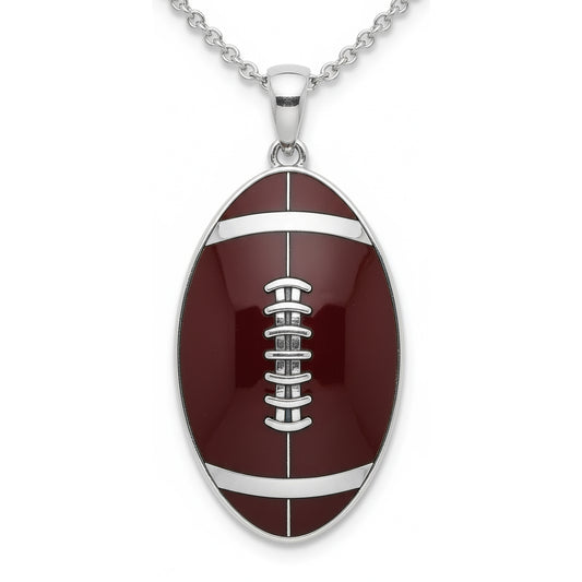 Classic Football Pendant with Enamel