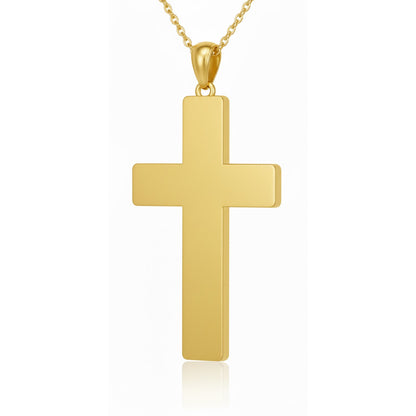 Striking Softball Cross Pendant With Enamel & Yellow Gold plated