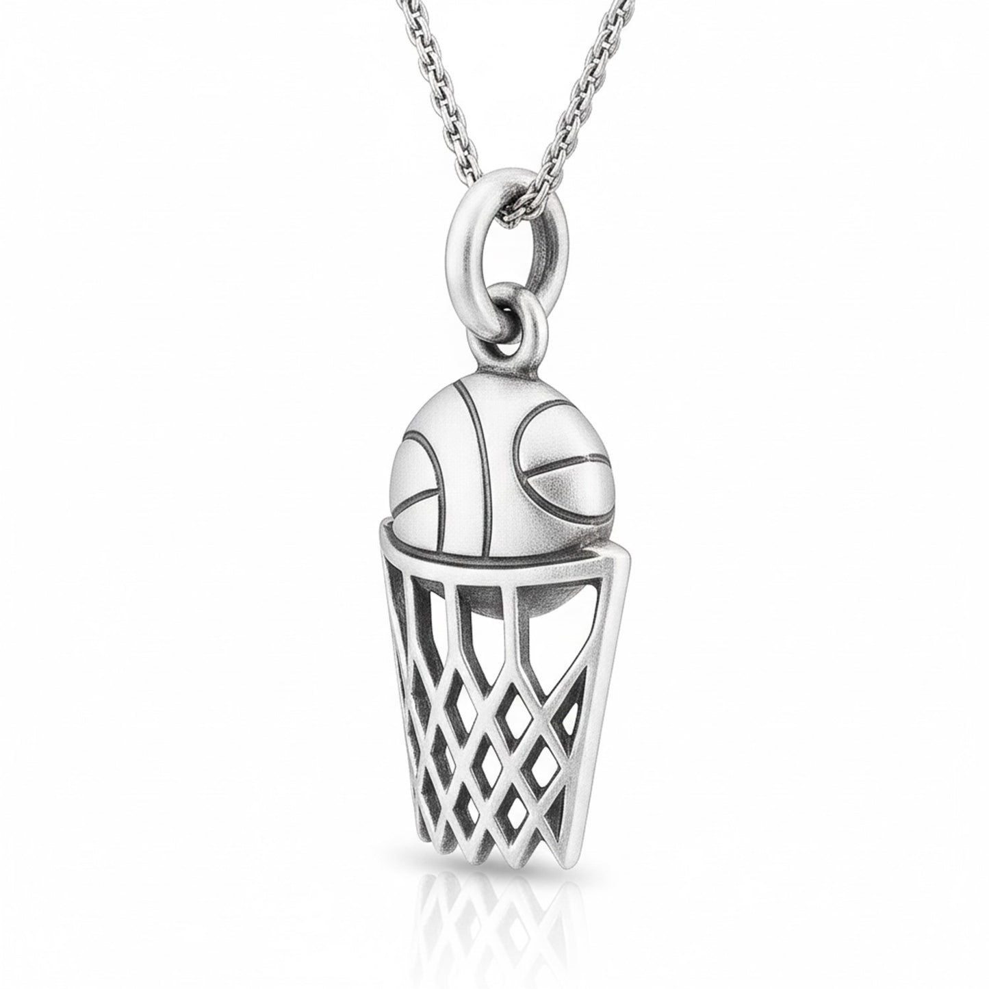 Basketball - Stylish Basketball Hoop and Ball Pendant