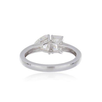 Moissanite 1.45ctw Ring in Sterling Silver