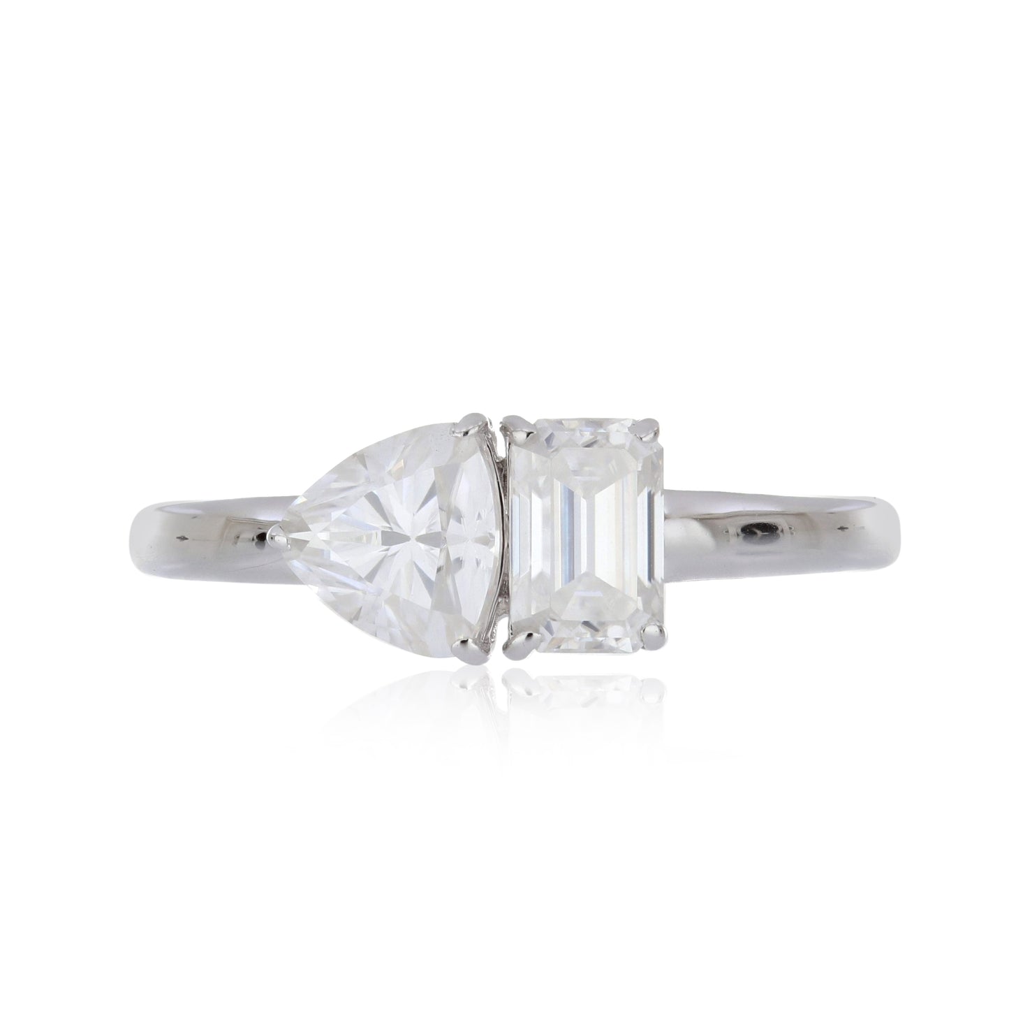 Moissanite 1.45ctw Ring in Sterling Silver