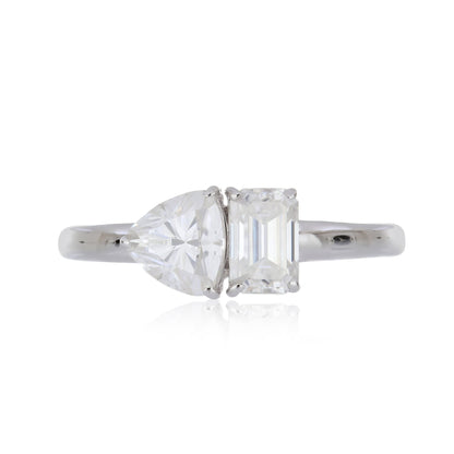 Moissanite 1.45ctw Ring in Sterling Silver