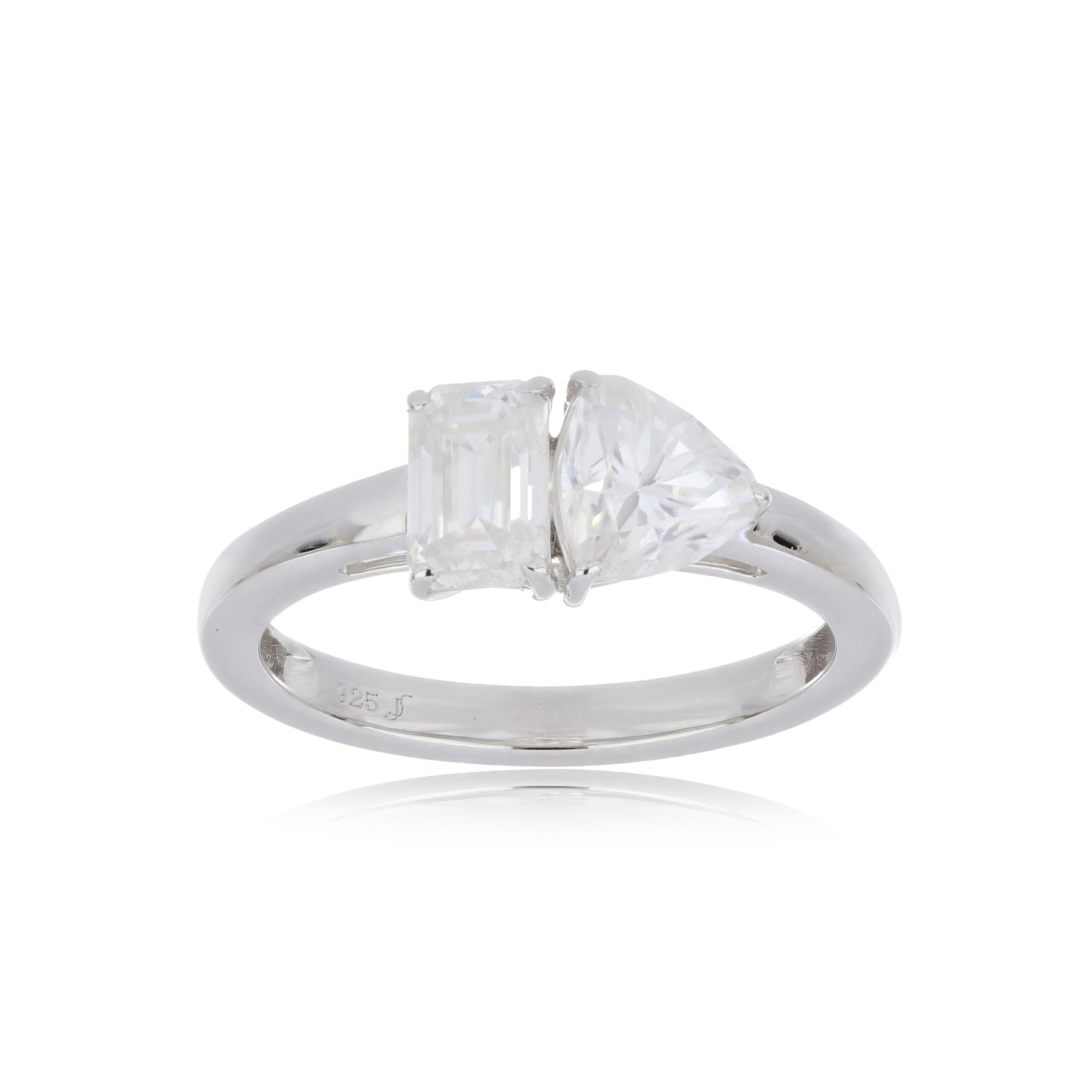Moissanite 1.45ctw Ring in Sterling Silver
