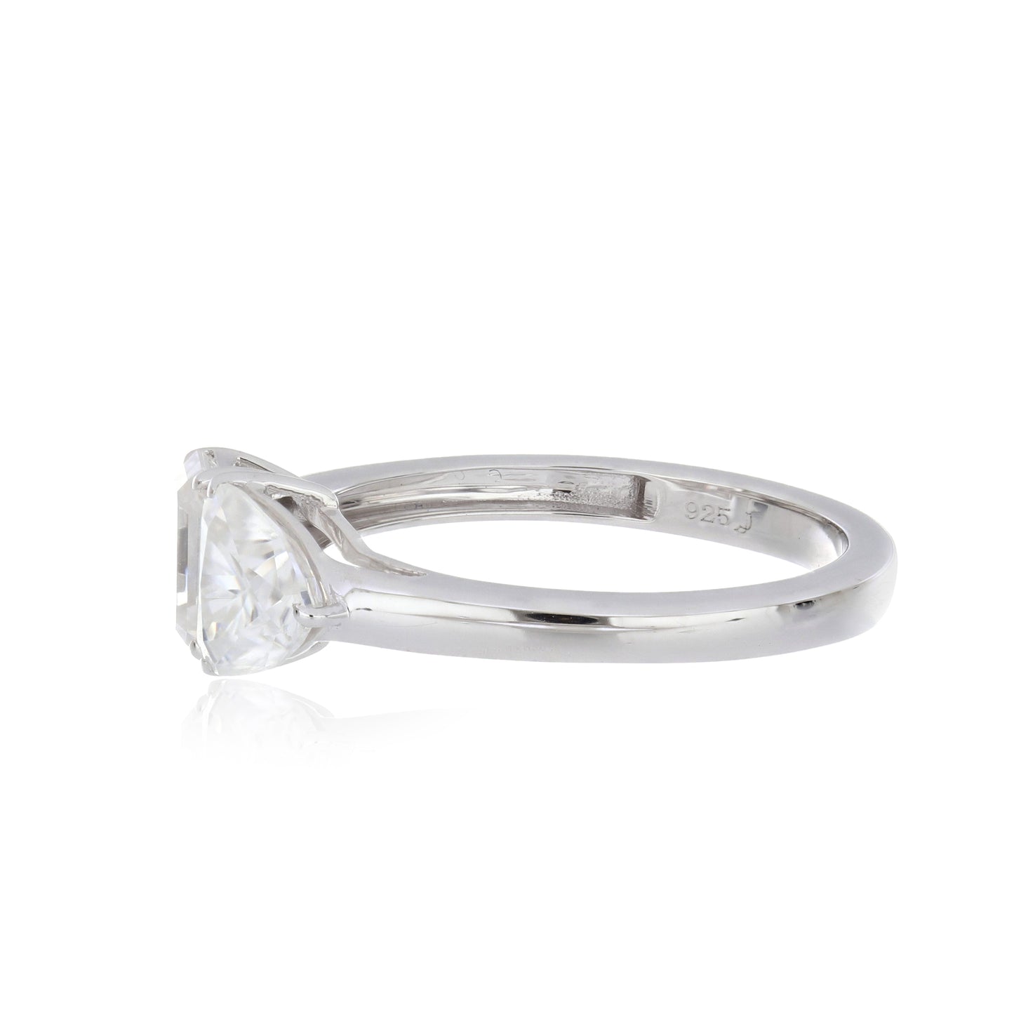 Moissanite 1.45ctw Ring in Sterling Silver