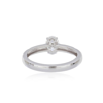 Moissanite 0.86 ctw Ring in Sterling Silver