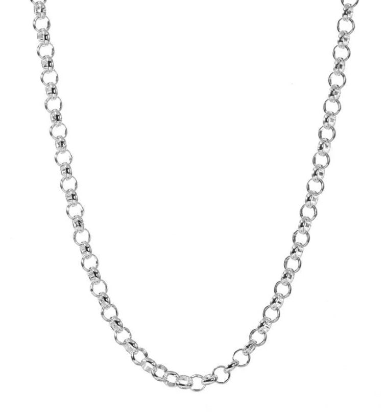 Rolo Chain Necklace - (M/R003) – Simple & Sleek Design in 925 Sterling Silver