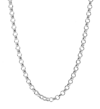 Rolo Chain Necklace - (M/R003) – Simple & Sleek Design in 925 Sterling Silver