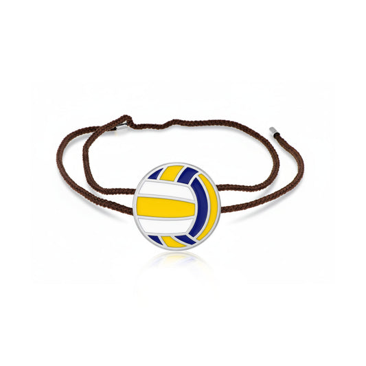 Volleyball Bracelet– Volleyball Code Bracelet – In Sterling Silver 925
